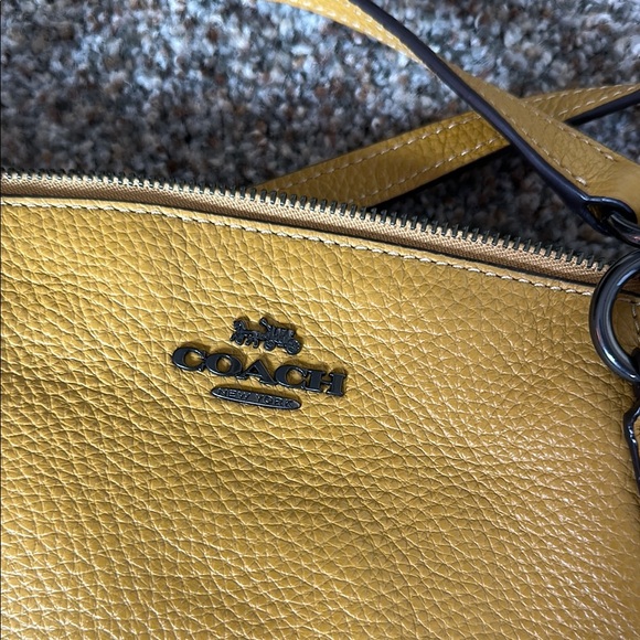 Coach Yellow Leather Women's Bag - Picture 2 of 15